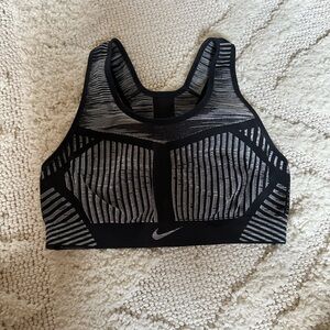 Nike black and white bra